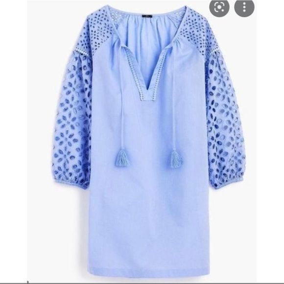 J. Crew Dresses & Skirts - J Crew Cotton Eyelet Mini Dress